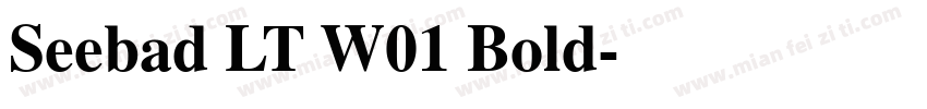 Seebad LT W01 Bold字体转换